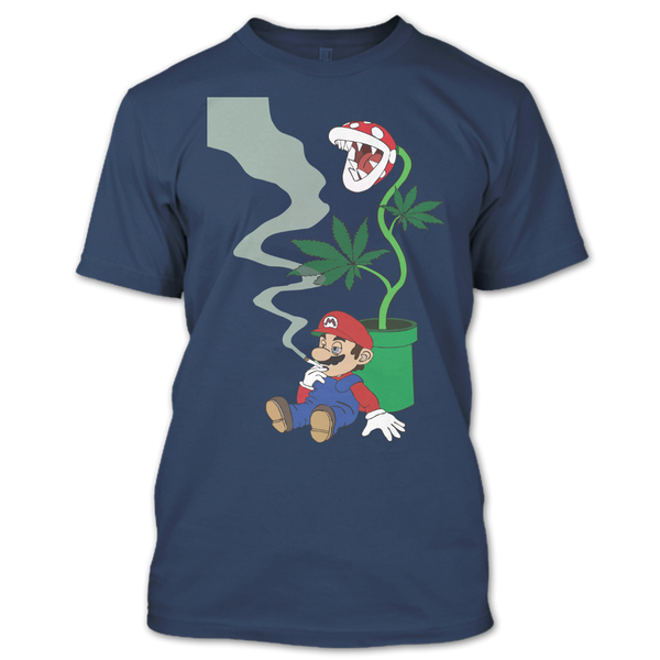 A black t-shirt with the shopify logo