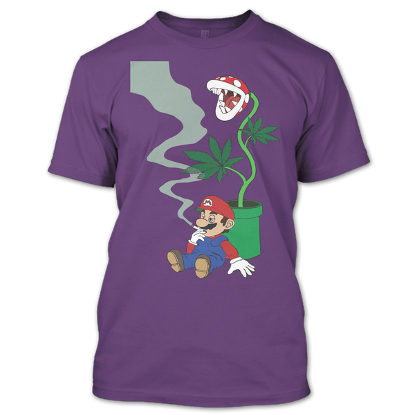 A black t-shirt with the shopify logo