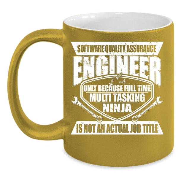 Software Quality Assurance Engineer Coffee Mug, Job Title Coffee Cup
