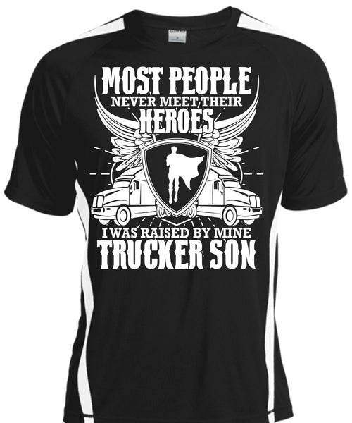 A black t-shirt with the shopify logo