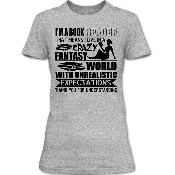 I'm A Book Reader T Shirt, Coolest Book Reader T Shirt