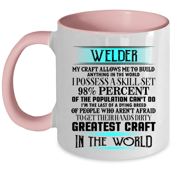 Greatest Craft In The World Coffee Mug, Welder Accent Mug