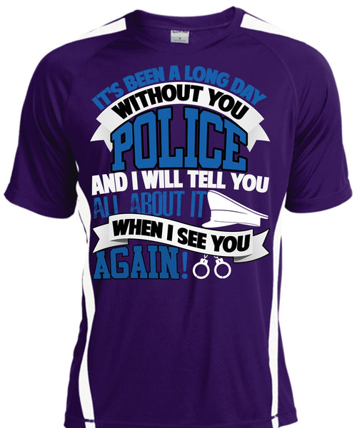 Long Day Without You Police T Shirt, Being A Police T Shirt, Cool Shirt