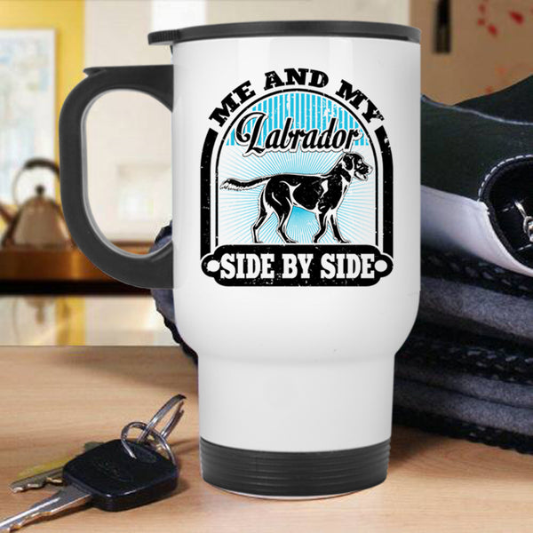 I Love My Labrador Travel Mug, Me And My Labrador Side By Side Mug