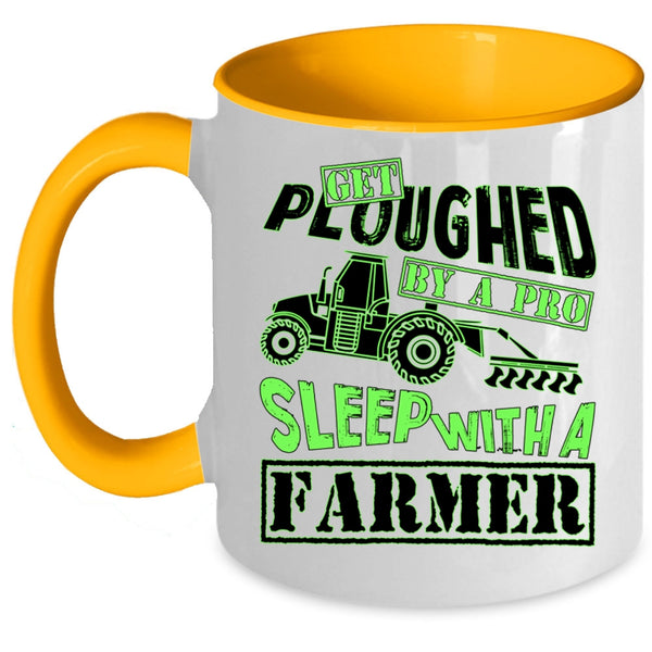 Cute Gift For Farmer Coffee Mug, Sleep With A Farmer Accent Mug