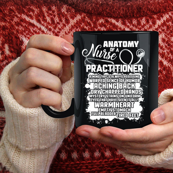 Anatomy Of A Nurse Practitioner Coffee Mug, Awesome Nurses Coffee Cup