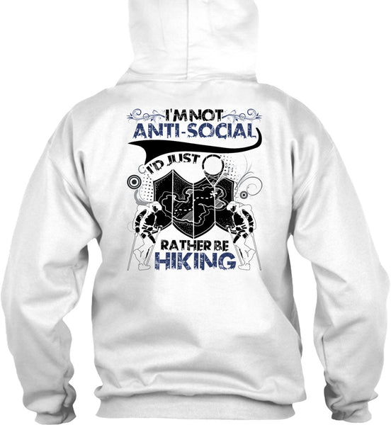 I'd Just Rather Be Hiking T Shirt, I Love Hiking T Shirt