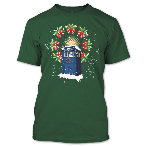 A black t-shirt with the shopify logo