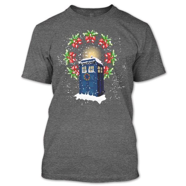 A black t-shirt with the shopify logo