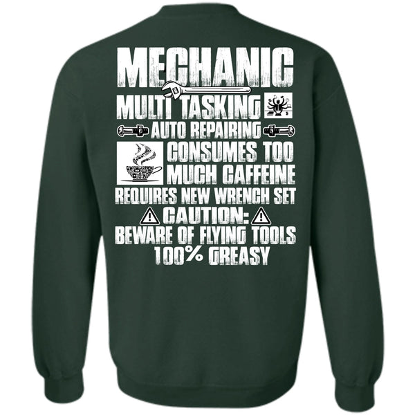 Much Caffeine T Shirt, I Love Mechanic Sweatshirt