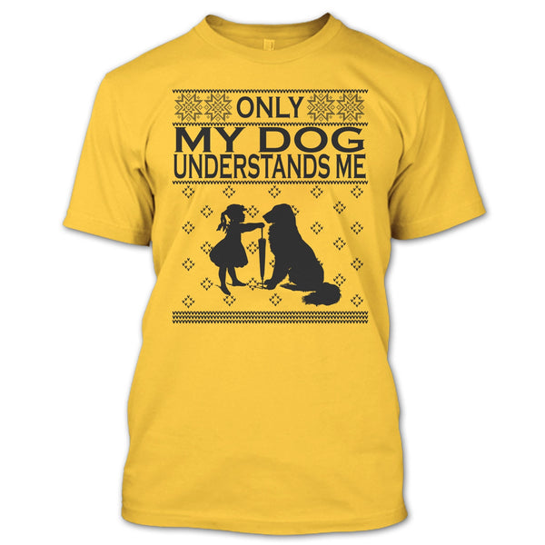 Only My Dog Understand Me T Shirt, Dog Merry Christmas T Shirt