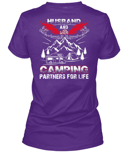 Husband And Wife Camping Partners For Life T Shirt, Being A Husband T Shirt