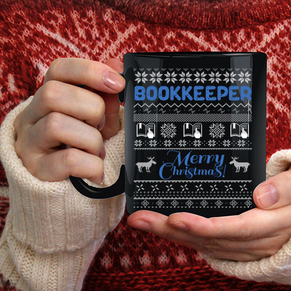 Bookkeeper Coffee Mug, Merry Christmas Coffee Cup