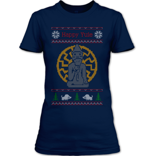 A black t-shirt with the shopify logo