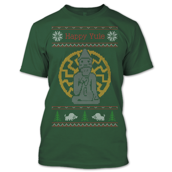 A black t-shirt with the shopify logo