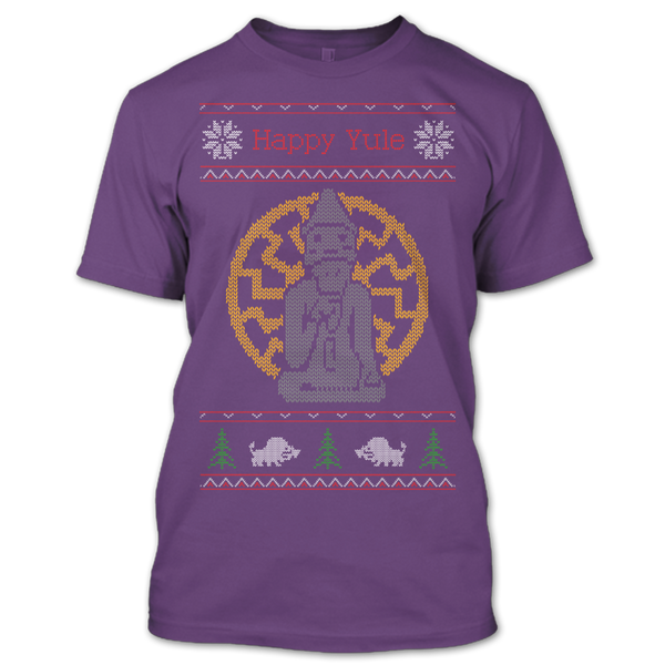 A black t-shirt with the shopify logo