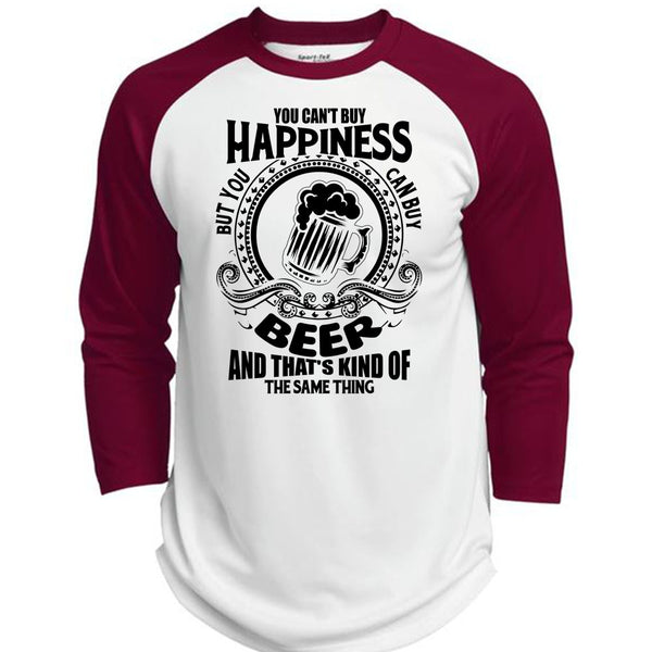 You Can't Buy Happiness T Shirt, I Love Beer T Shirt, Awesome T-Shirts  (Polyester Game Baseball Jersey)