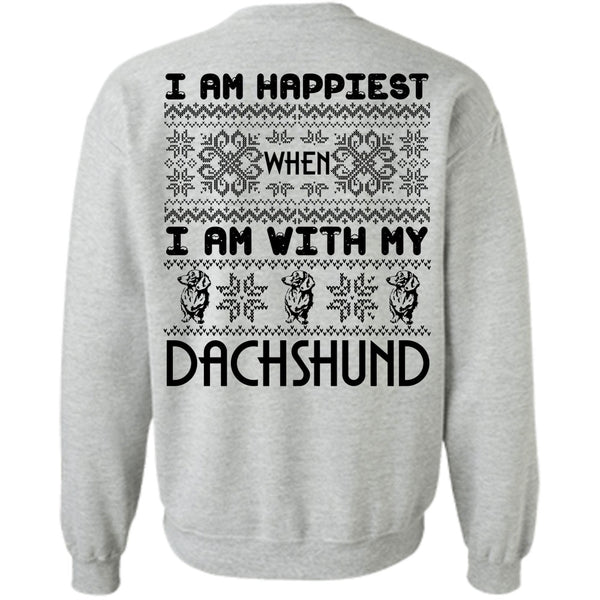 I Love My Dog T Shirt, I Am With My Dachshund Sweatshirt