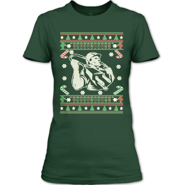 A black t-shirt with the shopify logo