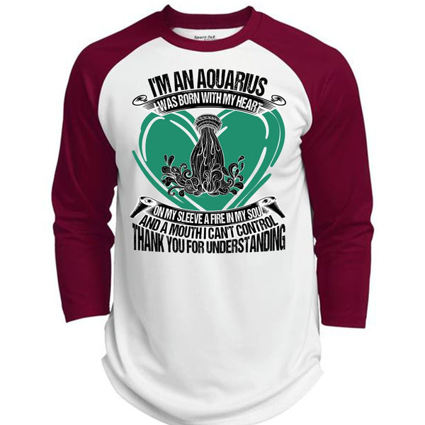 I'm An Aquarius T Shirt, I Love Aquarius T Shirt, Awesome T-Shirts  (Polyester Game Baseball Jersey)