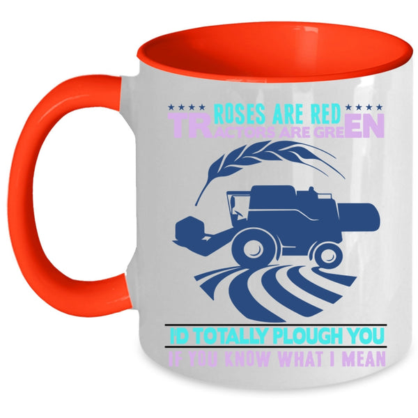 Tractors Are Greens Coffee Mug, Roses Are Red Accent Mug