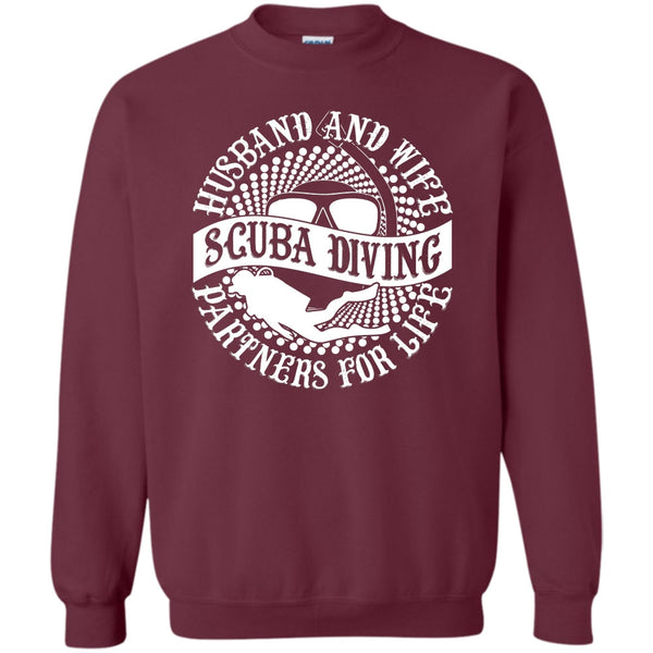 Scuba Diving Partners For Life T Shirt, Coolest Scuba Diver Sweatshirt