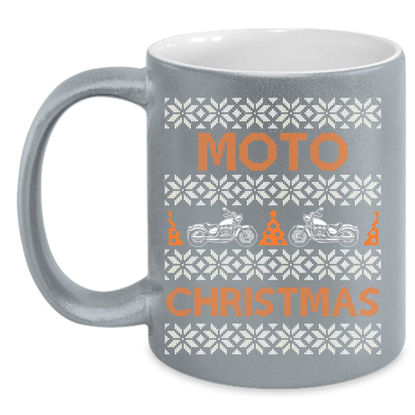Moto Christmas Coffee Mug, Christmas Gift For Fireman Coffee Cup