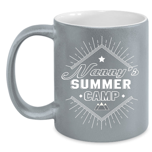 Nanny's Summer Camp Coffee Mug, Cool Camping Nanny Coffee Cup