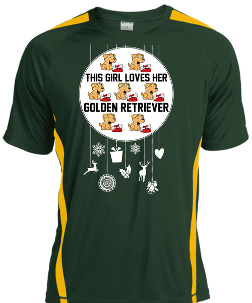 This Girl Loves Her Golden Retriever T Shirt, I Love My Dog T Shirt, Cool Shirt