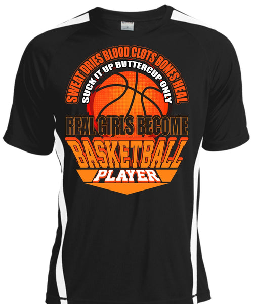 A black t-shirt with the shopify logo