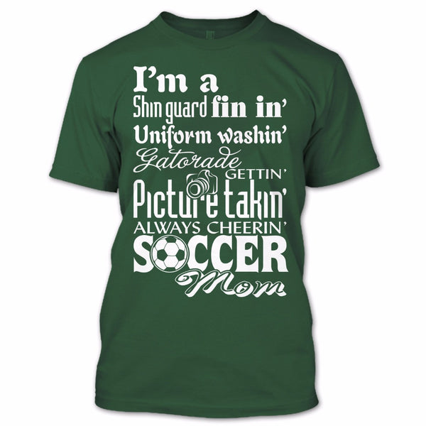 A black t-shirt with the shopify logo