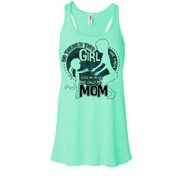 She Kinda Stole My Heart T Shirt, Mom & Daughter Tank Top
