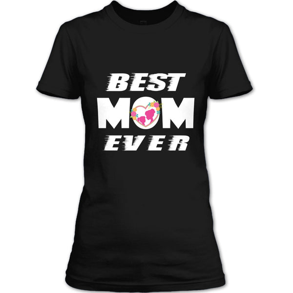 A black t-shirt with the shopify logo