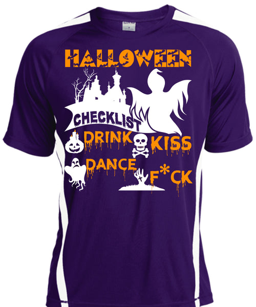 Halloween Checklist Drink Kiss Dance T Shirt, I Love You Pumpkin T Shirt, Cool Shirt