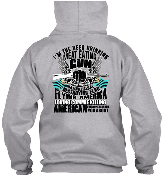 Meat Eating Gun T Shirt, I Love Gun T Shirt