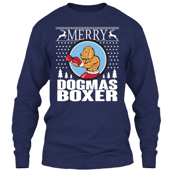Merry Dogmas Boxer T Shirt, Coolest Merry Christmas T Shirt