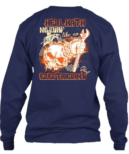 Like An Electrician's Girl T Shirt, Being An Electrician T Shirt