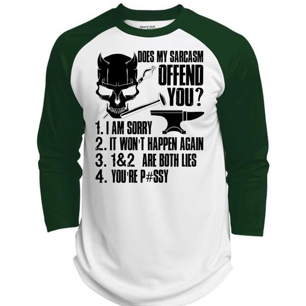 Does My Sarcasm Offend You T Shirt, I Love Ironworker T Shirt, Awesome T-Shirts  (Polyester Game Baseball Jersey)
