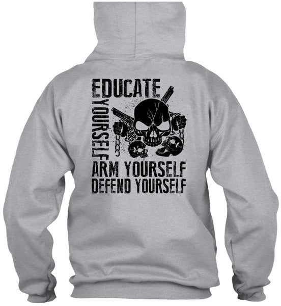 Educate Yourself Arm Yourself T Shirt, I Love Veteran T Shirt