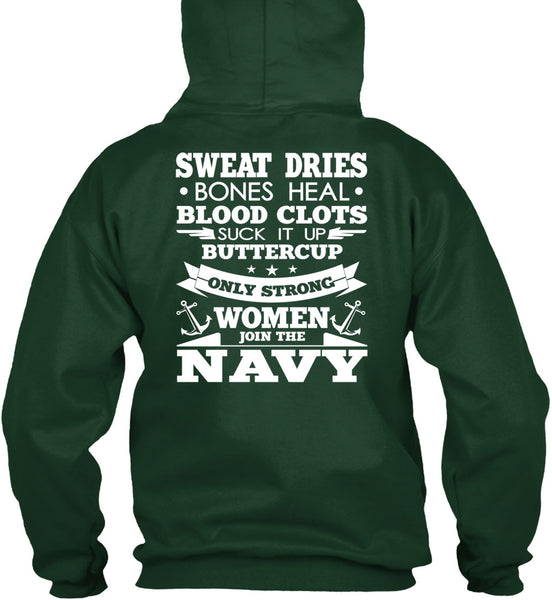 Women Join The Navy T Shirt, Sweat Dries T Shirt