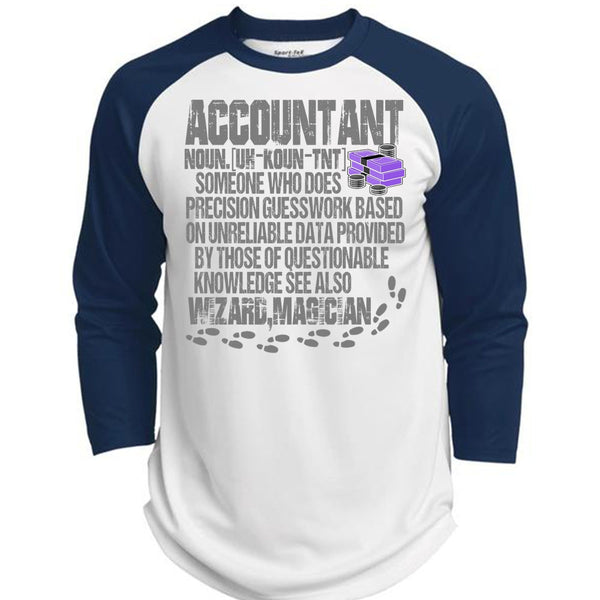 Who Does Precision Guesswork T Shirt, I Love Accountant T Shirt, Awesome T-Shirts  (Polyester Game Baseball Jersey)