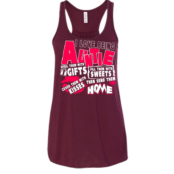 I Love Being Auntie T Shirt, I Am A Aunt Tank Top