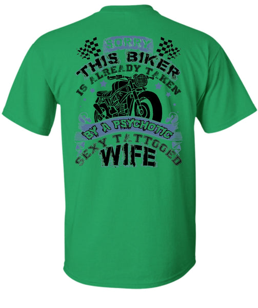 Tattooed Wife T Shirt, I Love Biker T Shirt