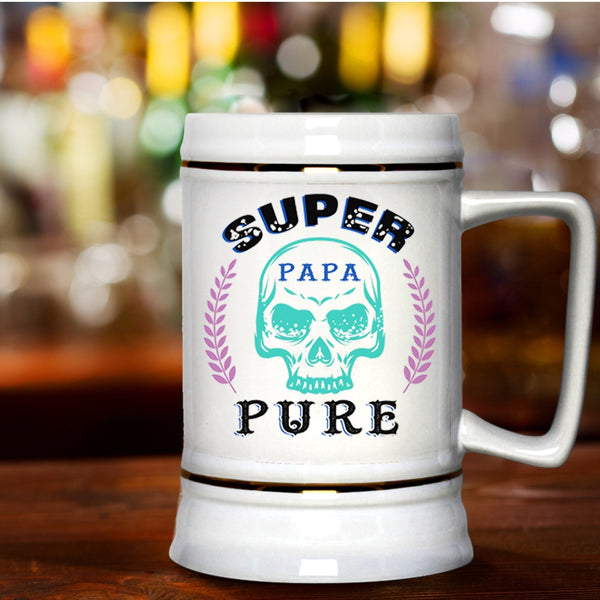 Best Gift For My Dad Beer Stein 22oz, Papa Beer Mug
