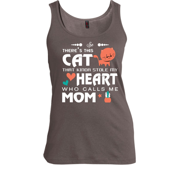 There's This Cat That Kinda Stole My Heart Shirt, Calls Me Mom Shirt