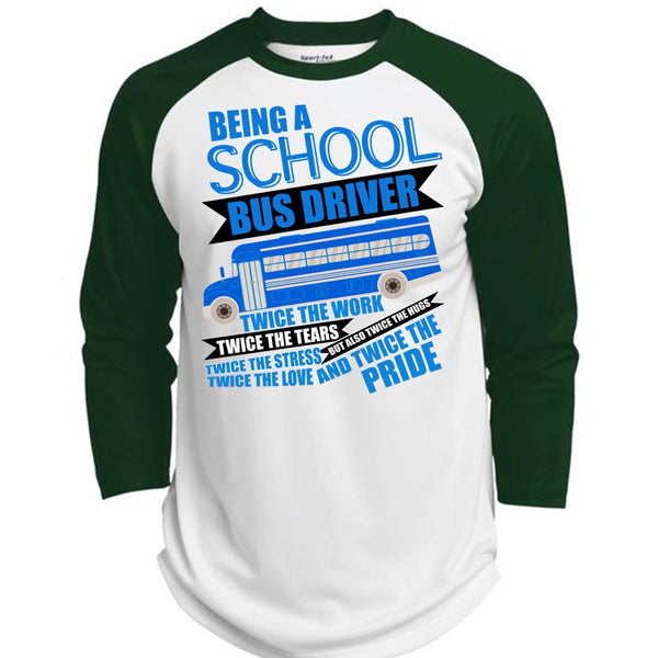 Being A School Bus Driver T Shirt, Being A Bus Driver T Shirt, Awesome T-Shirts  (Polyester Game Baseball Jersey)