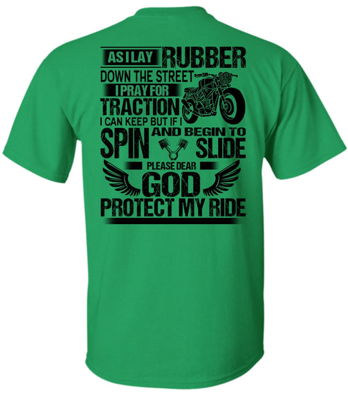 God Protect My Ride T Shirt, I Love Biker T Shirt