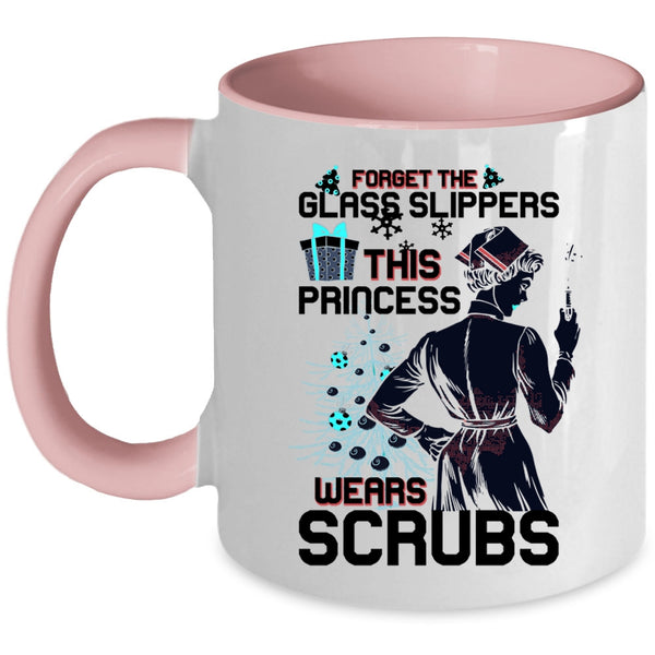 Cute Nurse Coffee Mug, This Princess Wears Scrubs Accent Mug