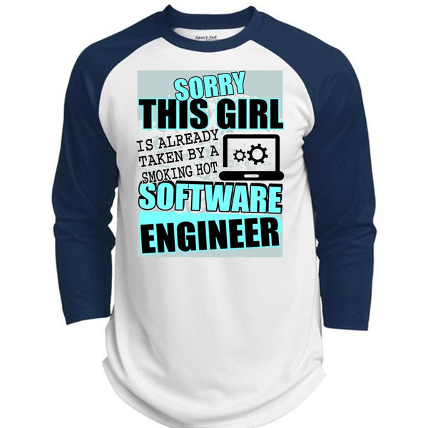 Smoking Hot Software Engineer T Shirt, I Love Engineer T Shirt, Awesome T-Shirts  (Polyester Game Baseball Jersey)