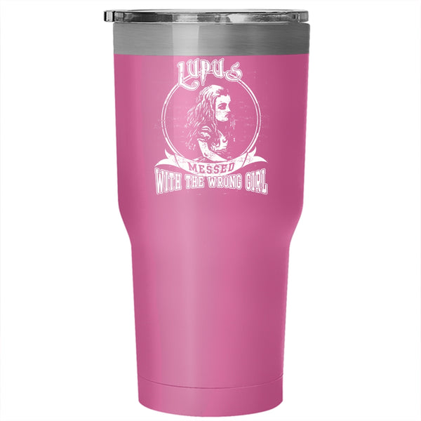 Lupus Tumbler 30 oz Stainless Steel, Messed With The Wrong Girl Travel Mug